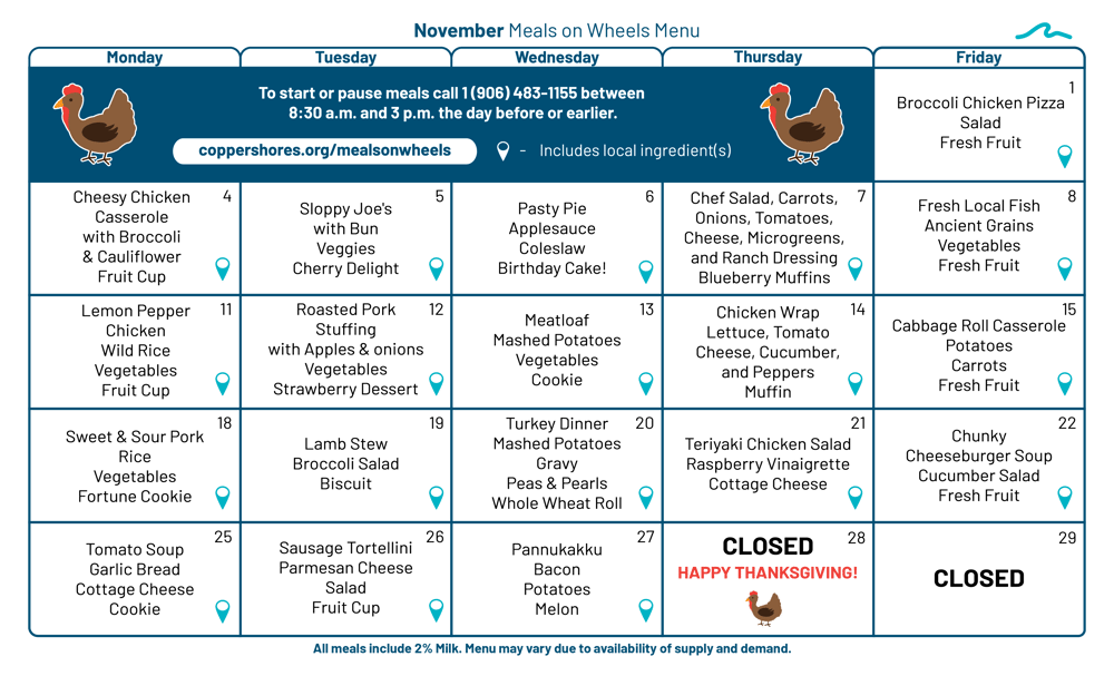 2024-10-22 Menu Calendar - November - Copper-Shores-Meals-On-Wheels-Final