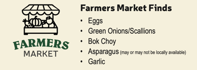 Asparagus and Bok Choy Frittata Farmers Market Finds