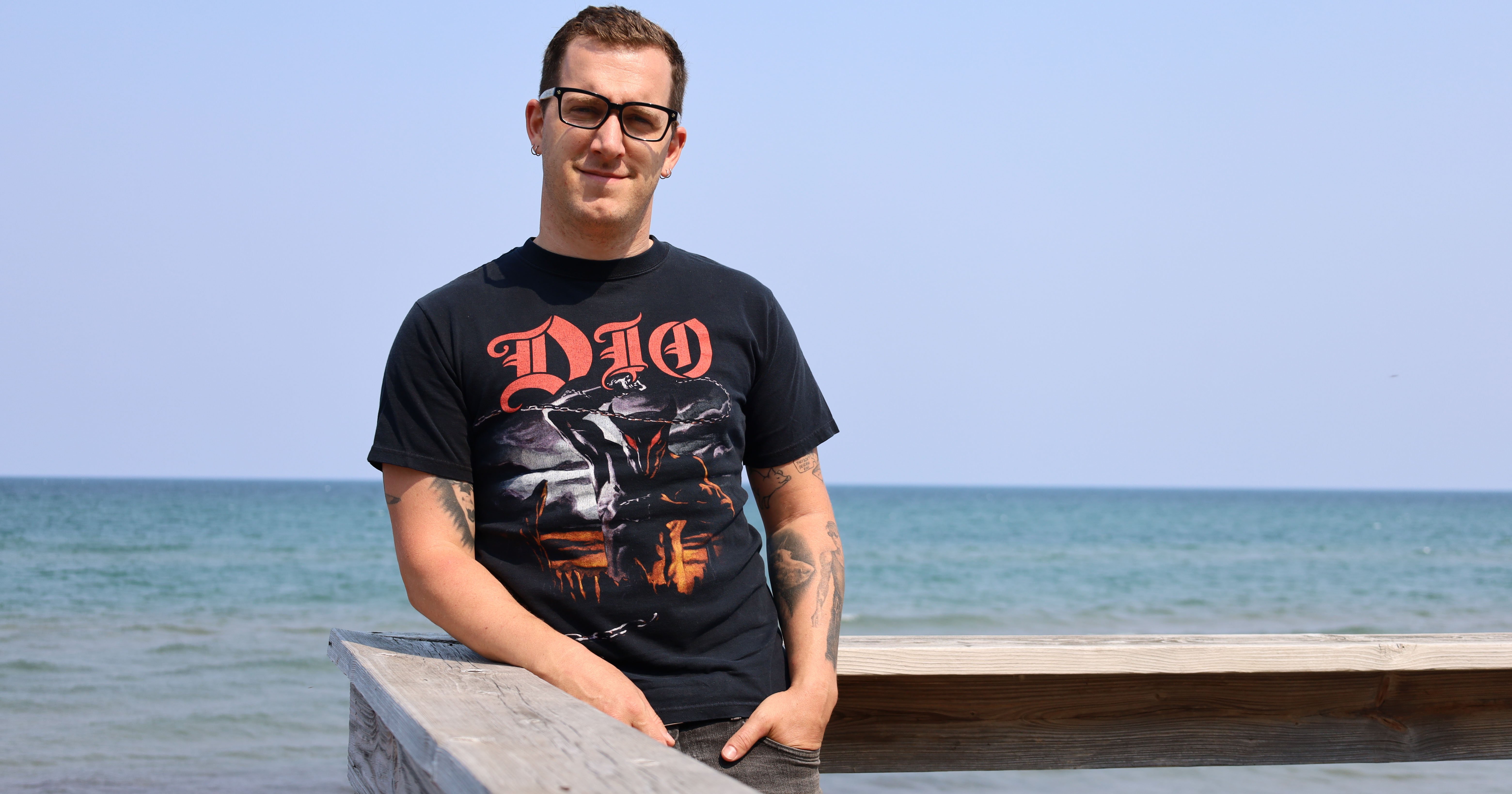 Chef James Rigato by Lake Superior