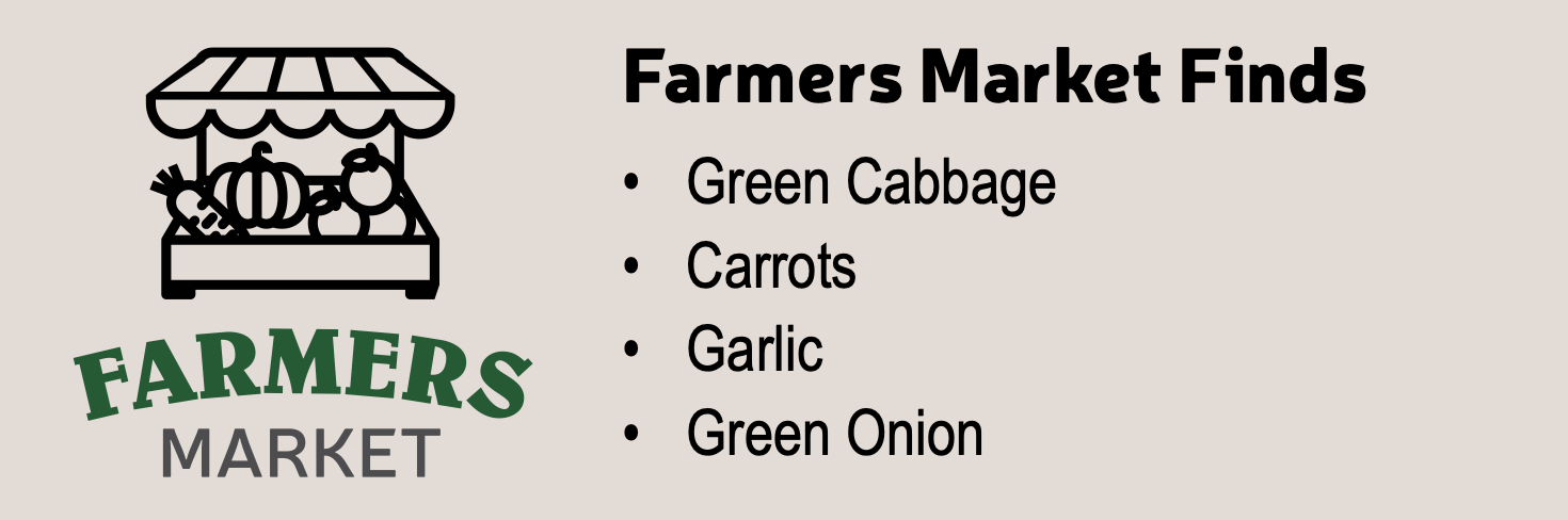 Farmers Market Finds Eggroll Bowls