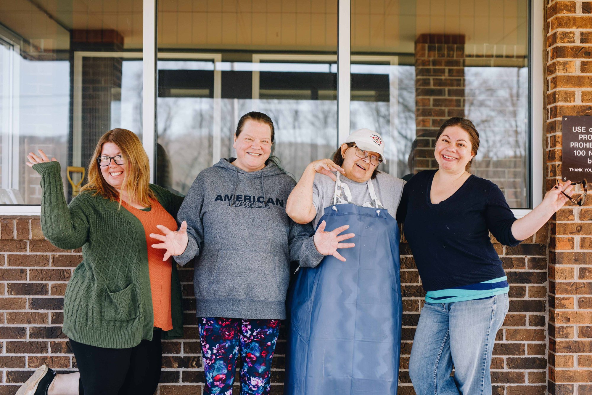 Hancock Meals on Wheels Staff Having Fun