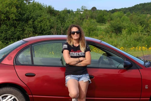 Jasmine with Car