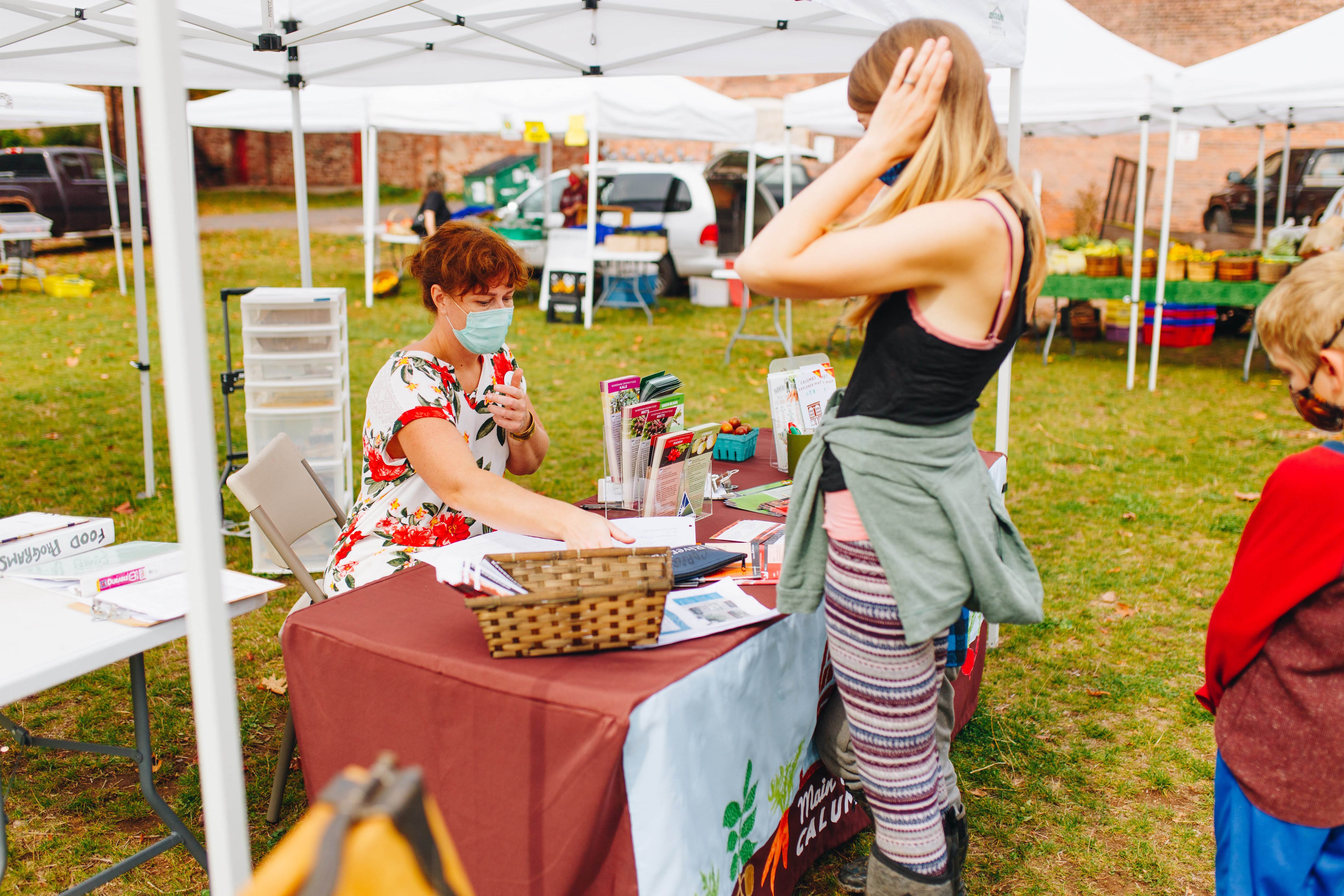 Leah Polzien at Calumet Farmers Market