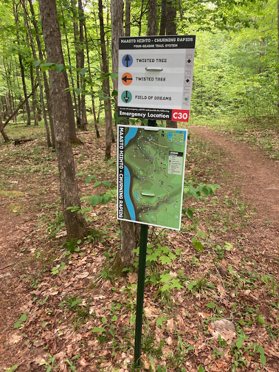 New Trails Signs at Maasto Hiihto