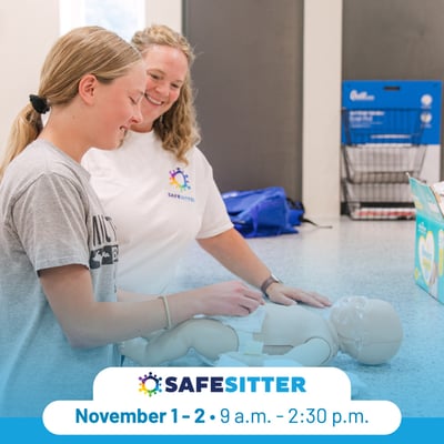 Safe Sitter, November 1 and 2, 9 a.m. to 2:30 p.m.