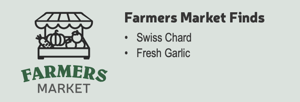 Wilted Chard Farmers Market Finds