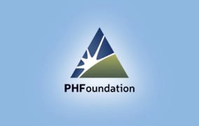 PHF Logo Light Blue Background