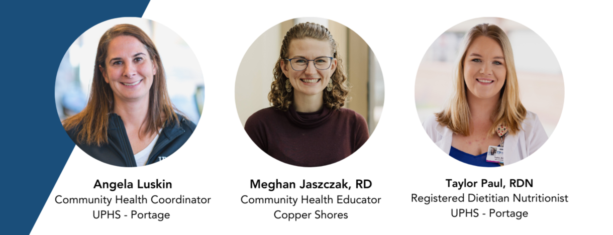 Pictured left to right, Angela Luskin, Meghan Jaszczak, Taylor Paul