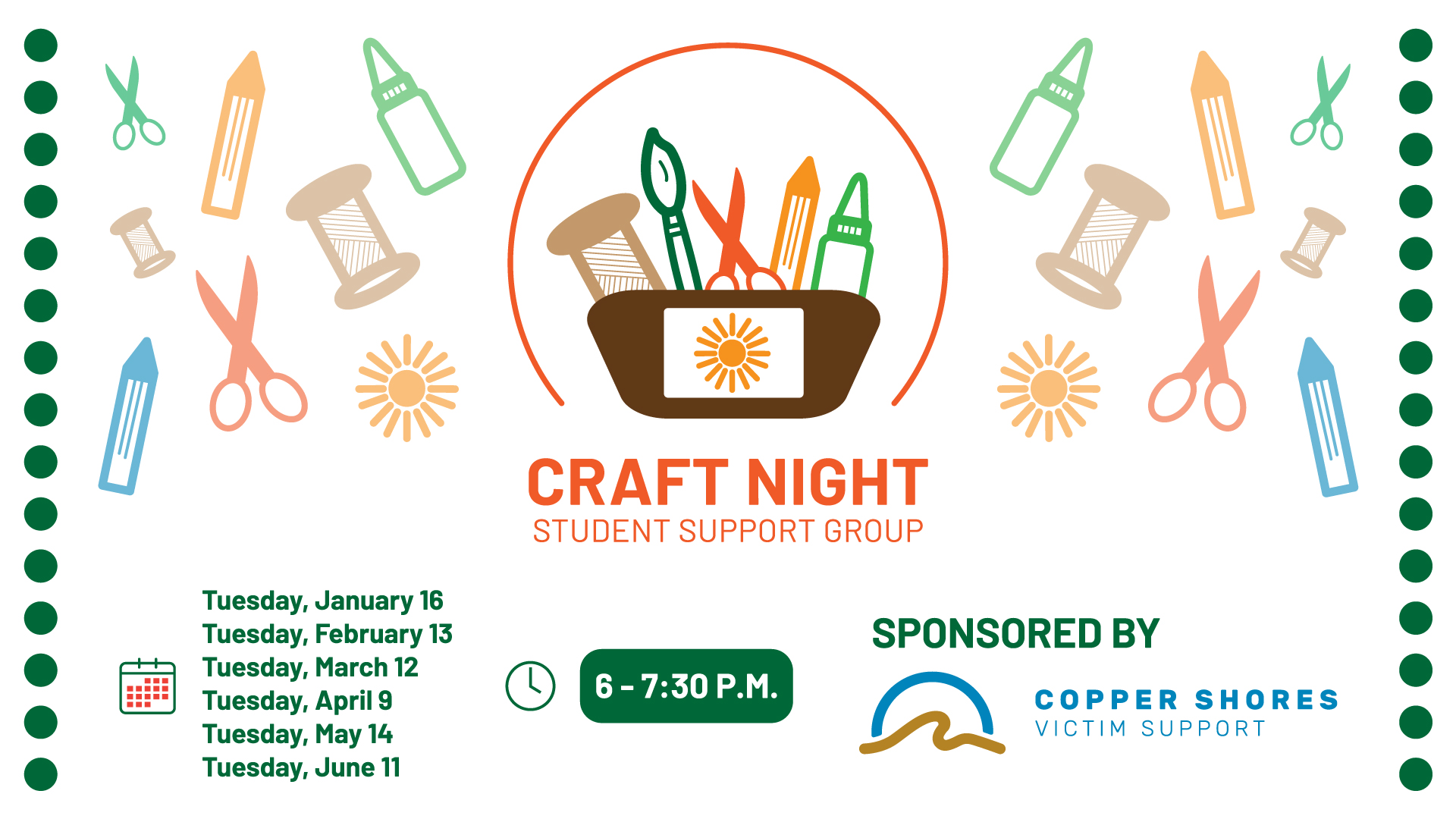 Student Support Group: Craft Night - Featured Image