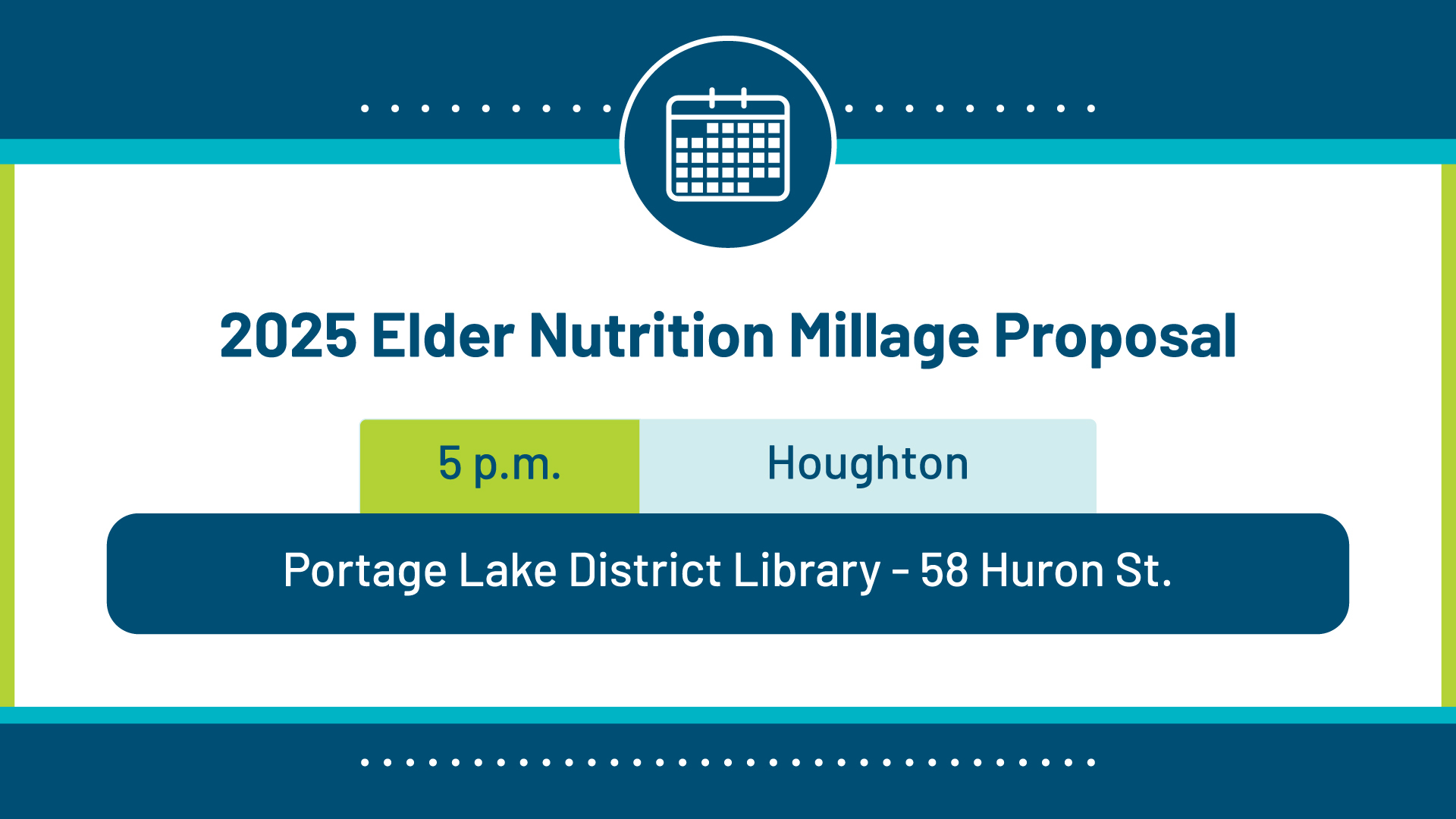Millage Public Info Session - Houghton - Featured Image