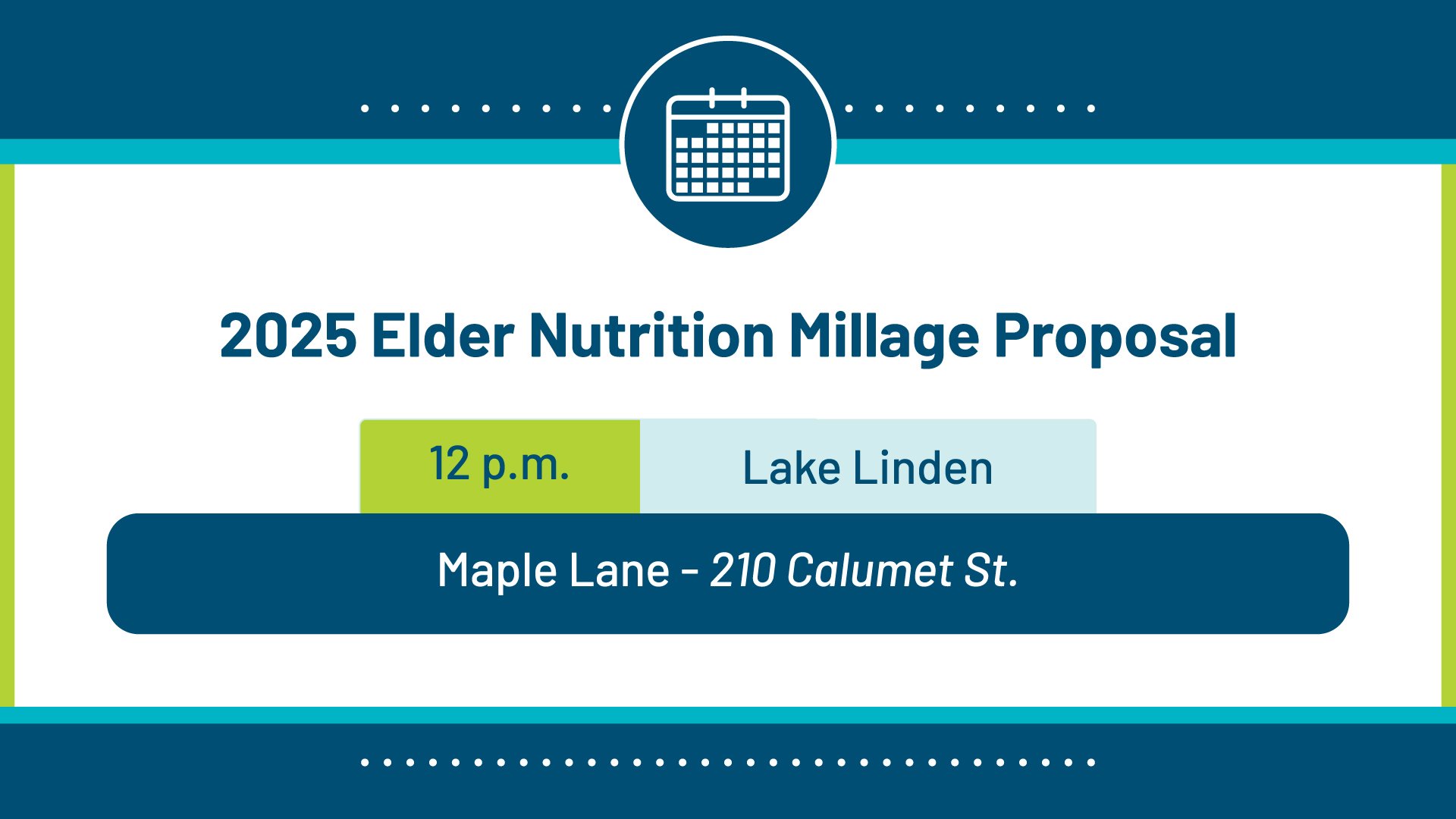 Millage Public Info Session - Lake Linden - Featured Image
