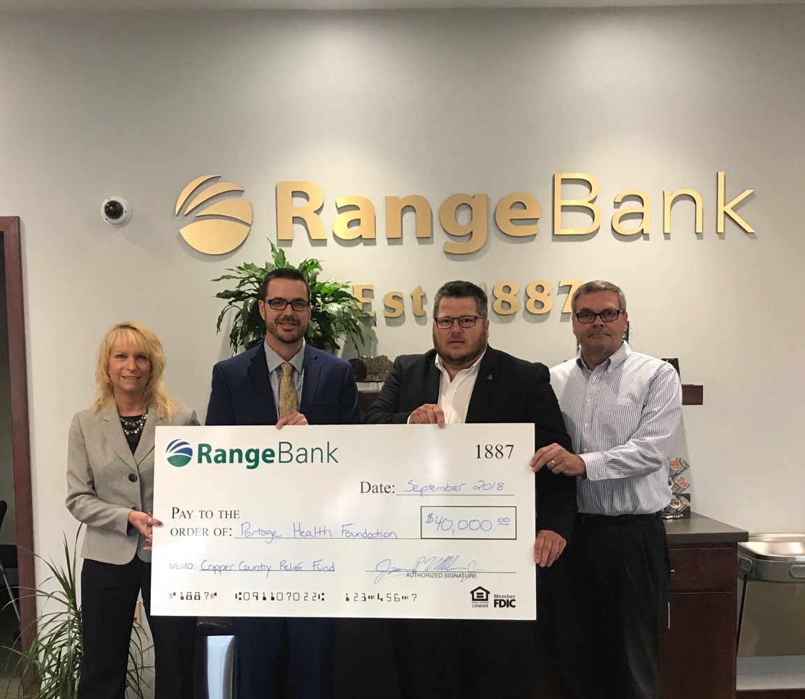 Range Bank Donates $40,000 to PHF
