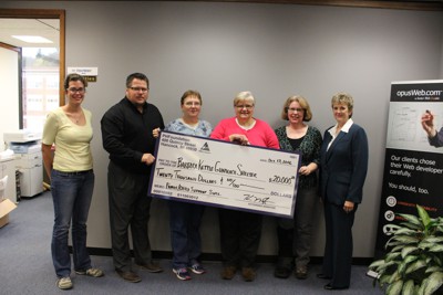 $20,000 Check Awarded